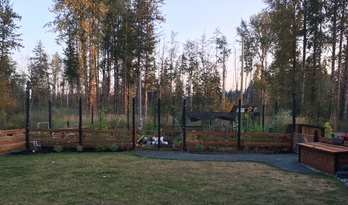 Fenced garden